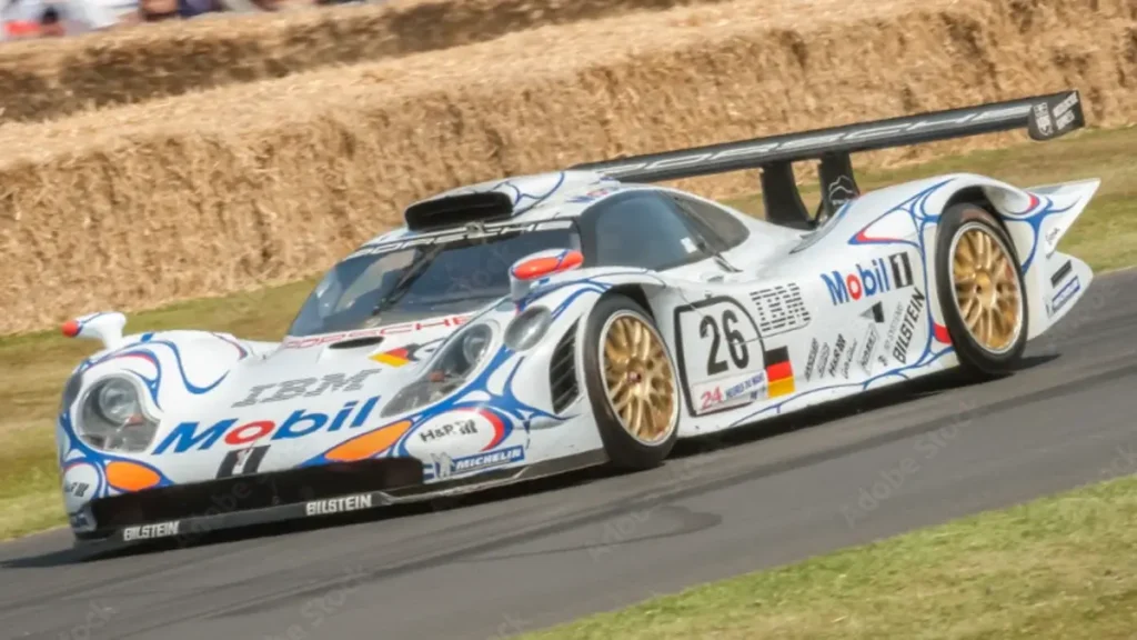 porsche 917 le mans sports car at the festival of speed event held at goodwood, uk july 13, 2013
